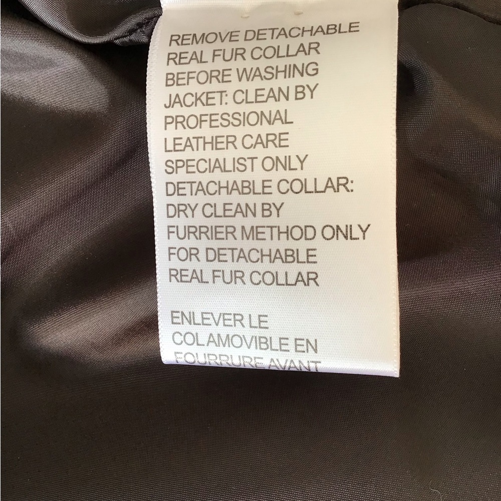 LAUNDRY by Shelli Segal NWOT Vintage Leather Jacket w/detachable fur collar. - Picture 14 of 15